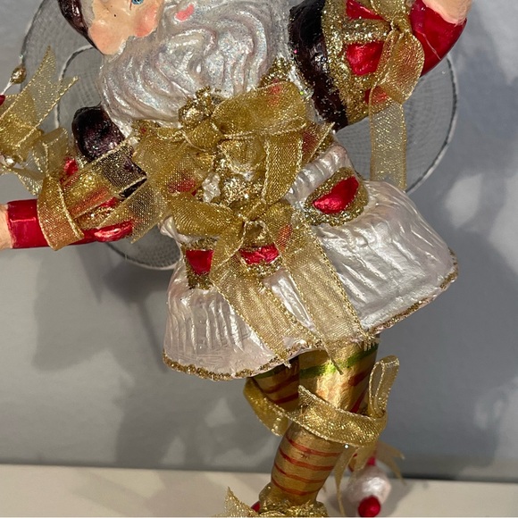 Mark Roberts Christmas Santa Fairy Ornament With Wings Star Wand - Picture 11 of 16
